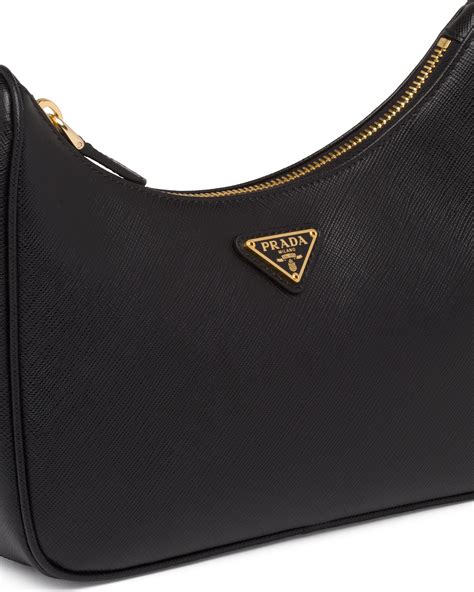 prada re-edition 2005 saffiano leather bag review|Prada hobo nero leather.